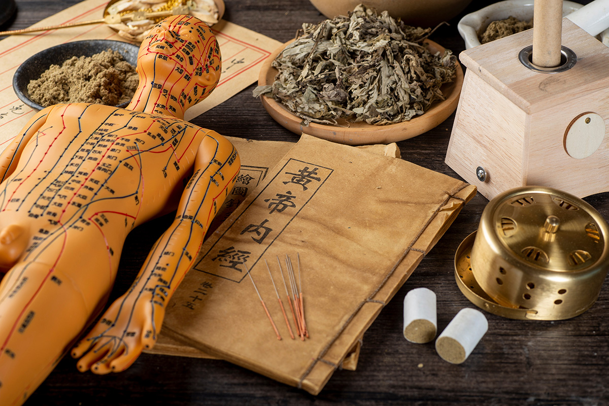 Background of moxibustion and Chinese herbal medicine